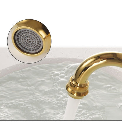 Verona Vintage-Inspired High-Arc Two-Handle 3-Hole Widespread Bathroom Sink Faucet