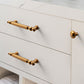 Faceted Zinc Alloy Cabinet Pulls and Matching Knobs