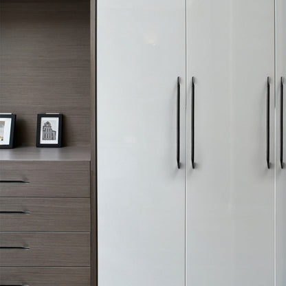 Round Bar Cabinet Pulls with Curved Tapered Feet