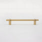 French Brass Round Bar Cabinet Pulls for Wardrobes