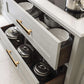 Gold Cabinet Pulls and Knobs with Color Insert