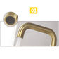 Three Hole Brushed Gold Widespread Waterfall Bathroom Faucet