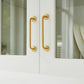 Gold Brass Round Bar Cabinet Handles and Drawer Pulls
