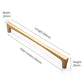 Gold Arched Cabinet Handles and Round Knobs