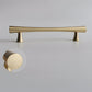 Gold Curved Cabinet Handles, Zinc Alloy T-Bar Pulls