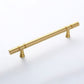 Gold Brass Round Bar Cabinet Handles and T-Bar Knobs