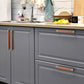 Retro Brown Leather Drawer Pulls