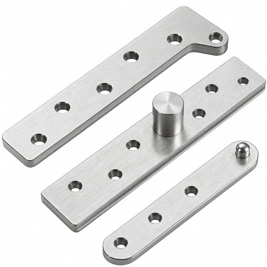 Stainless Steel 360° Pivot Door Hinges, Top and Bottom Mount