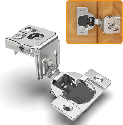Marlow 105° Adjustable Soft-Close Concealed Cabinet Hinges for Face Frame Cabinets