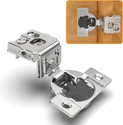 Marlow 105° Adjustable Soft-Close Concealed Cabinet Hinges for Face Frame Cabinets