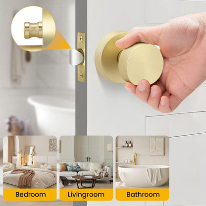 Heavy Duty Round Passage Door Knobs for Hallway and Closet Doors