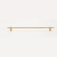 Black / Gold Knurled Round Bar Cabinet Pulls and Drawer Handles
