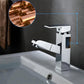 Silver Pull-Out Single Hole Bathroom Faucet