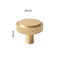 Brushed Gold Knurled Pulls for Cabinets and Drawers