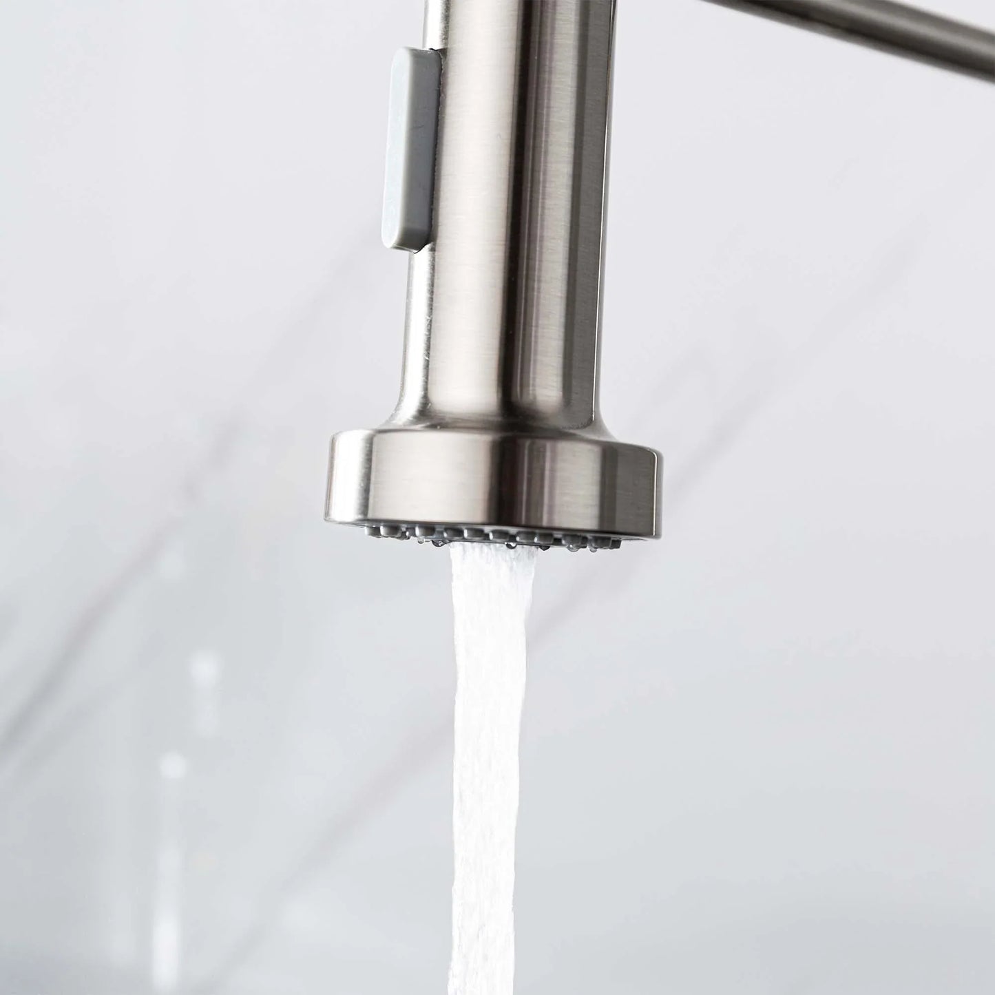 Bravik Single Hole Pre-Rinse Pull-Down Sprayer Spring Spout Kitchen Faucet