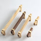 Square T-Bar Wooden Walnut Kitchen Cabinet Pulls