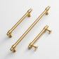 Brass Round Bar Cabinet Pulls, Drawer Handles, and Matching Knobs