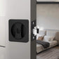 Matte Black Rounded Square Pocket Door Lock for Sliding Doors