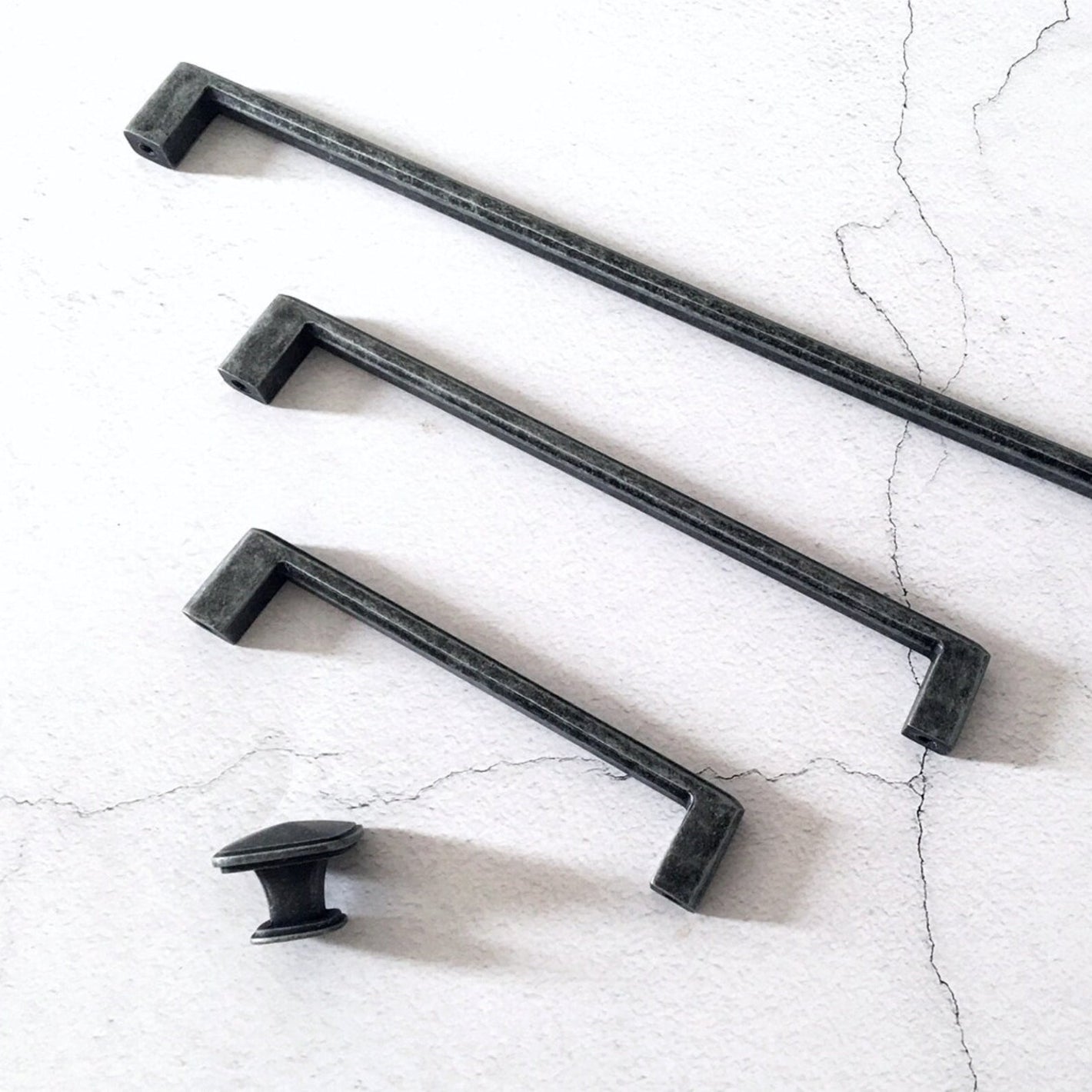 Antique Silver Cabinet Handles, Drawer Pulls and Square Knobs