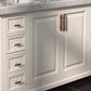 Leather Drawer Pulls Handles Wardrobe Dresser Knobs