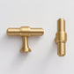 Brass Round Bar Cabinet Pulls, Drawer Handles, and Matching Knobs