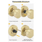 Heavy Duty Round Passage Door Knobs for Hallway and Closet Doors