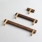 Square T-Bar Wooden Walnut Kitchen Cabinet Pulls