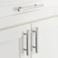 Brushed Nickel Square Bar Cabinet Pulls for Dressers and Vanities