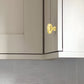 Brass Round Bar Cabinet Pulls and Knobs for Wardrobes