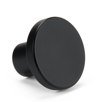 Matte Black Round Cabinet Knobs, 30 mm