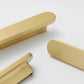 Rounded-Edge Solid Brass Cabinet Handles and Knobs