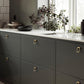 Retro Rounded Rectangle Cabinet Handles and Drawer Pulls