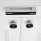 Two-Tone Chrome Cabinet Pulls with Knob Option