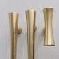Gold Curved Cabinet Handles, Zinc Alloy T-Bar Pulls