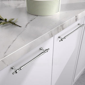 Chrome-Plated Brass Cabinet Pulls and Drawer Handles