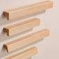 Natural Wood Cabinet Handles with Lucky 7 Profile