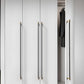Two-Tone Ribbed Aluminum Alloy Cabinet and Drawer Pulls