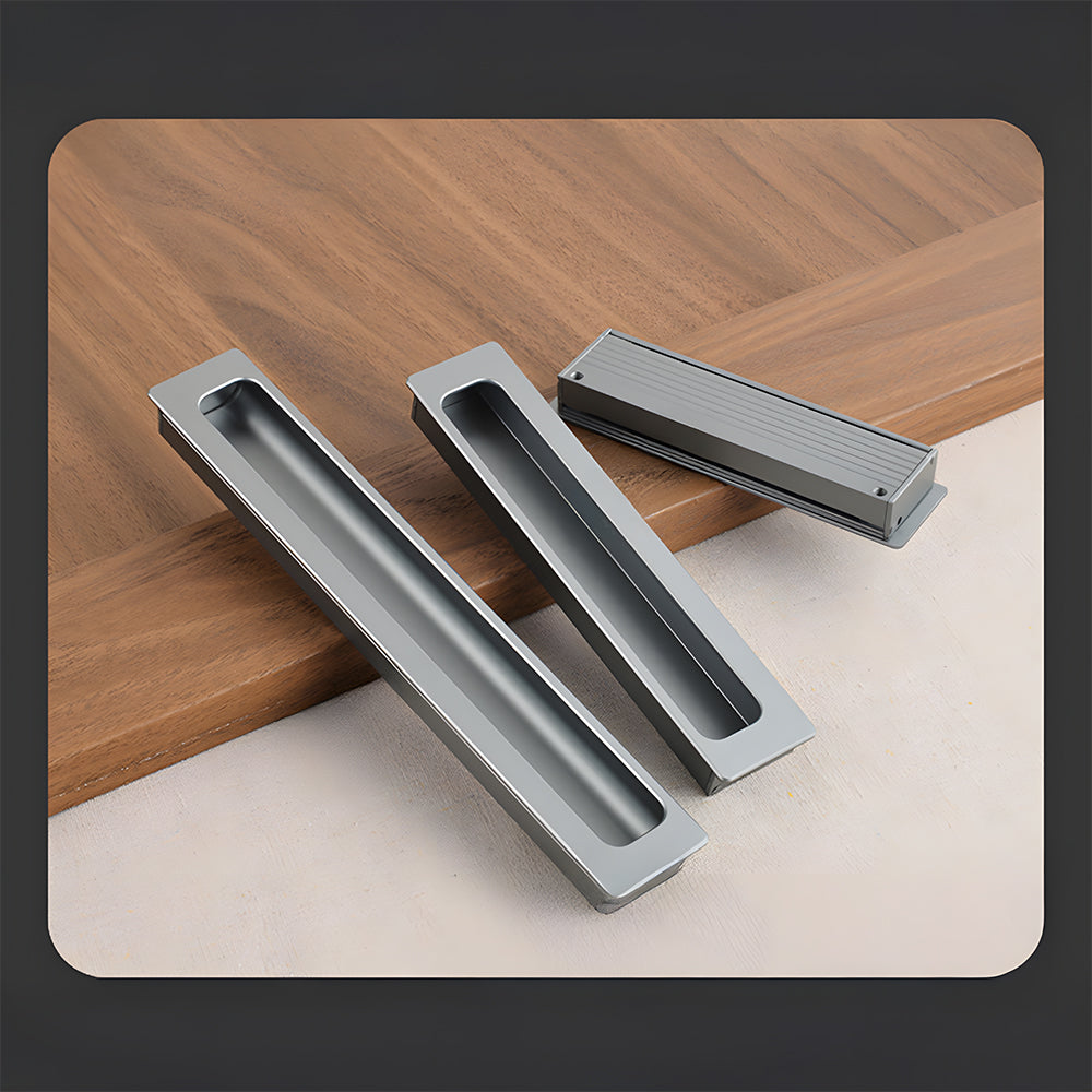Long Aluminum Recessed Finger Pulls