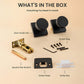 Heavy Duty Square Door Knobs for Closet, Hallway and Bathroom Doors