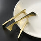 Gold Brass Curved Cabinet Pulls and Drawer Handles