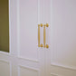 Brushed Brass Round Bar Cabinet Pulls and Knobs