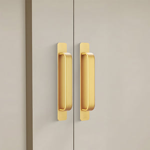 No-Drill Adhesive Cabinet Handles with Backplates