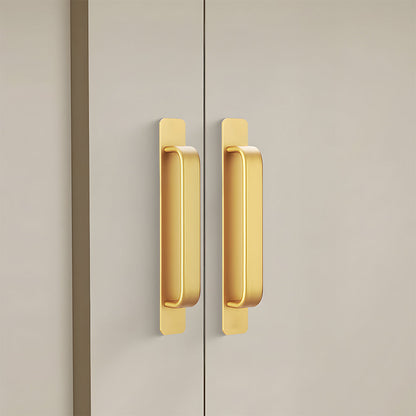 No-Drill Adhesive Cabinet Handles with Backplates