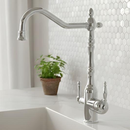 Celia 3-Way Filter Kitchen Faucet with Dual Handles