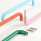 Colorful Curved Cabinet Pulls and Knobs for Kids' Room Furniture