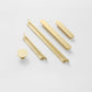 Rounded-Edge Solid Brass Cabinet Handles and Knobs