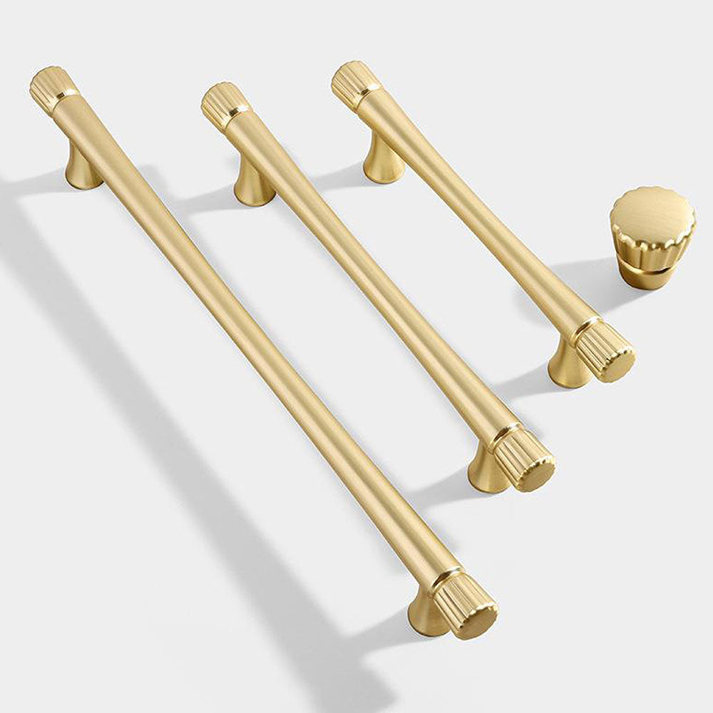 Fluted Detail Cabinet Pulls and Matching Knobs