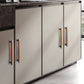 Retro Brown Leather Drawer Pulls