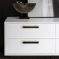Leather Pattern Cabinet Pulls and Knob in Black / Gold