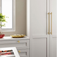 Brass Round Bar Cabinet Pulls, Drawer Handles, and Matching Knobs